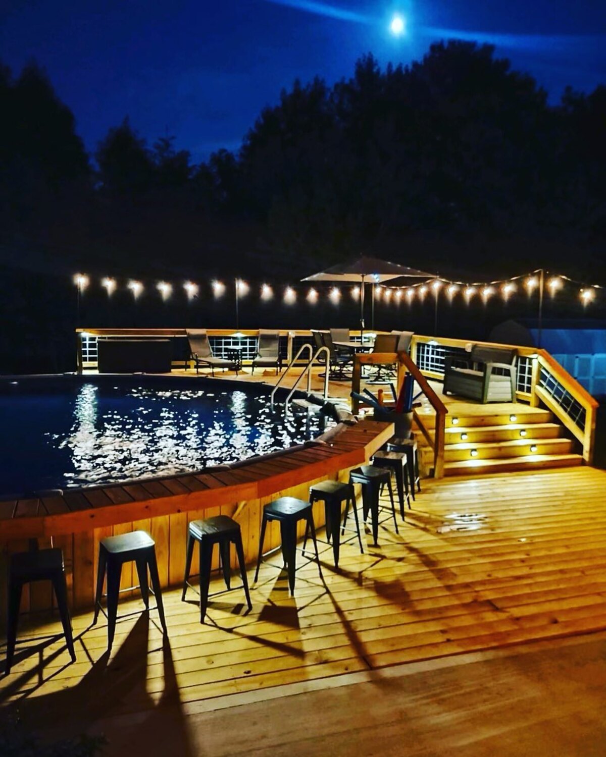 creative pool deck and bar ideas for above ground pool 5