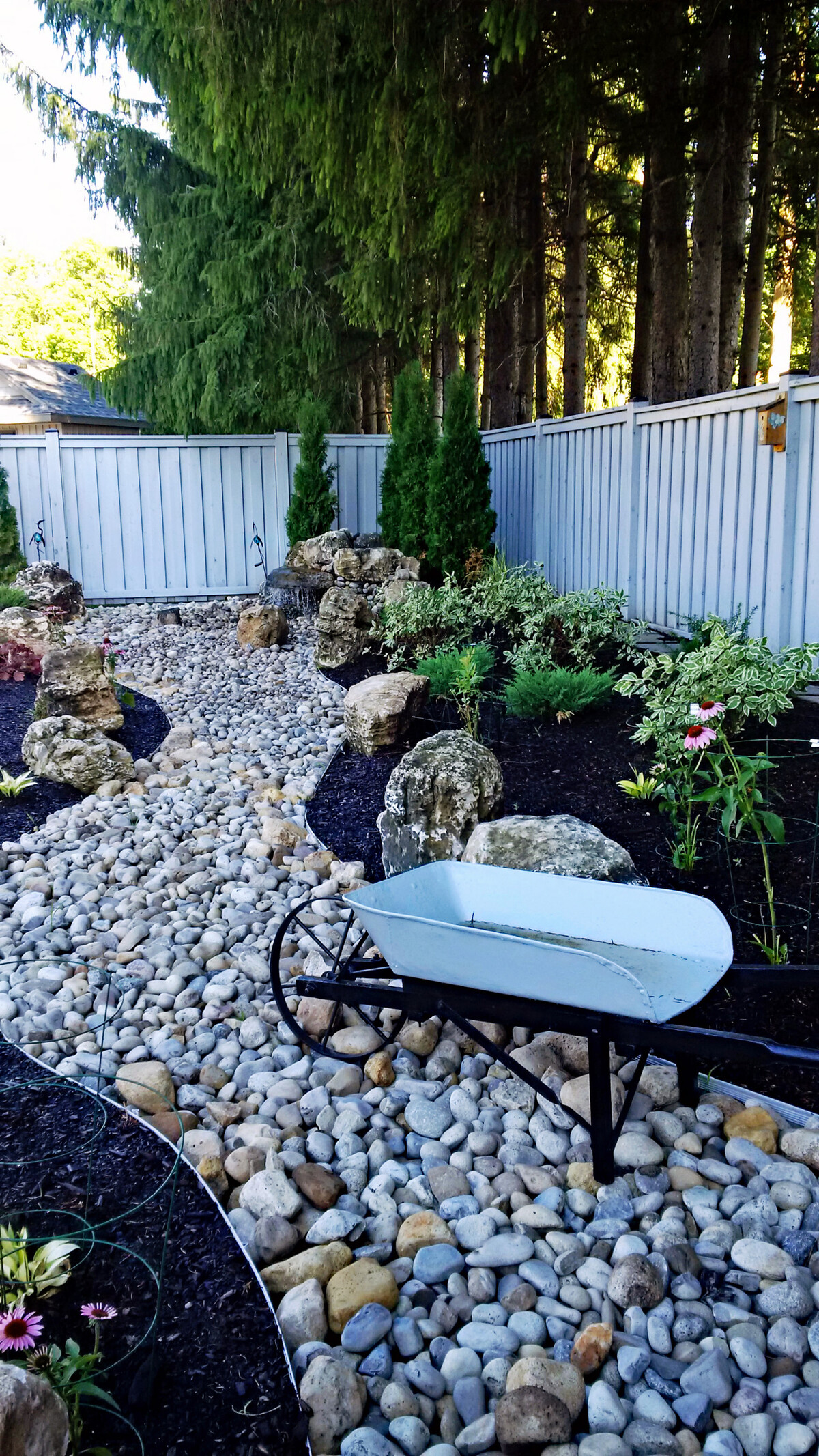 creative rock landscaping ideas for corners in yard 23