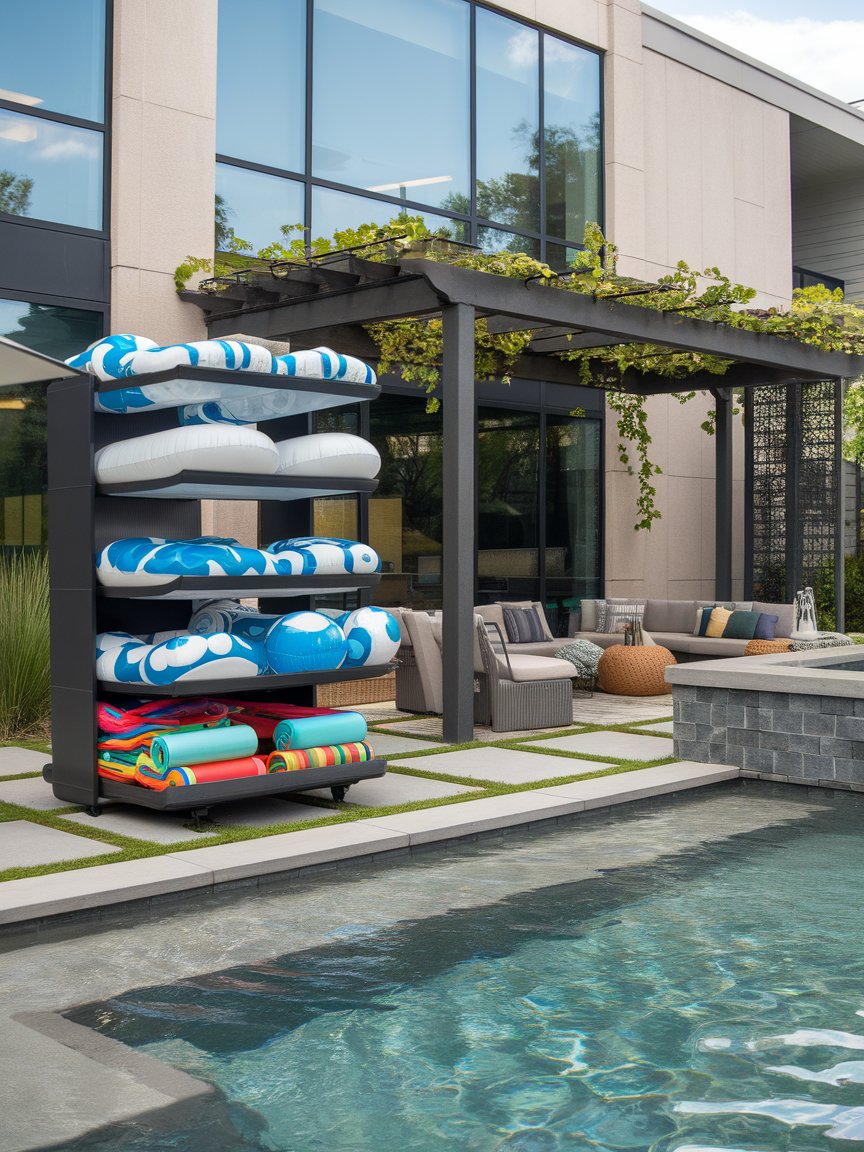 pool float storage 22