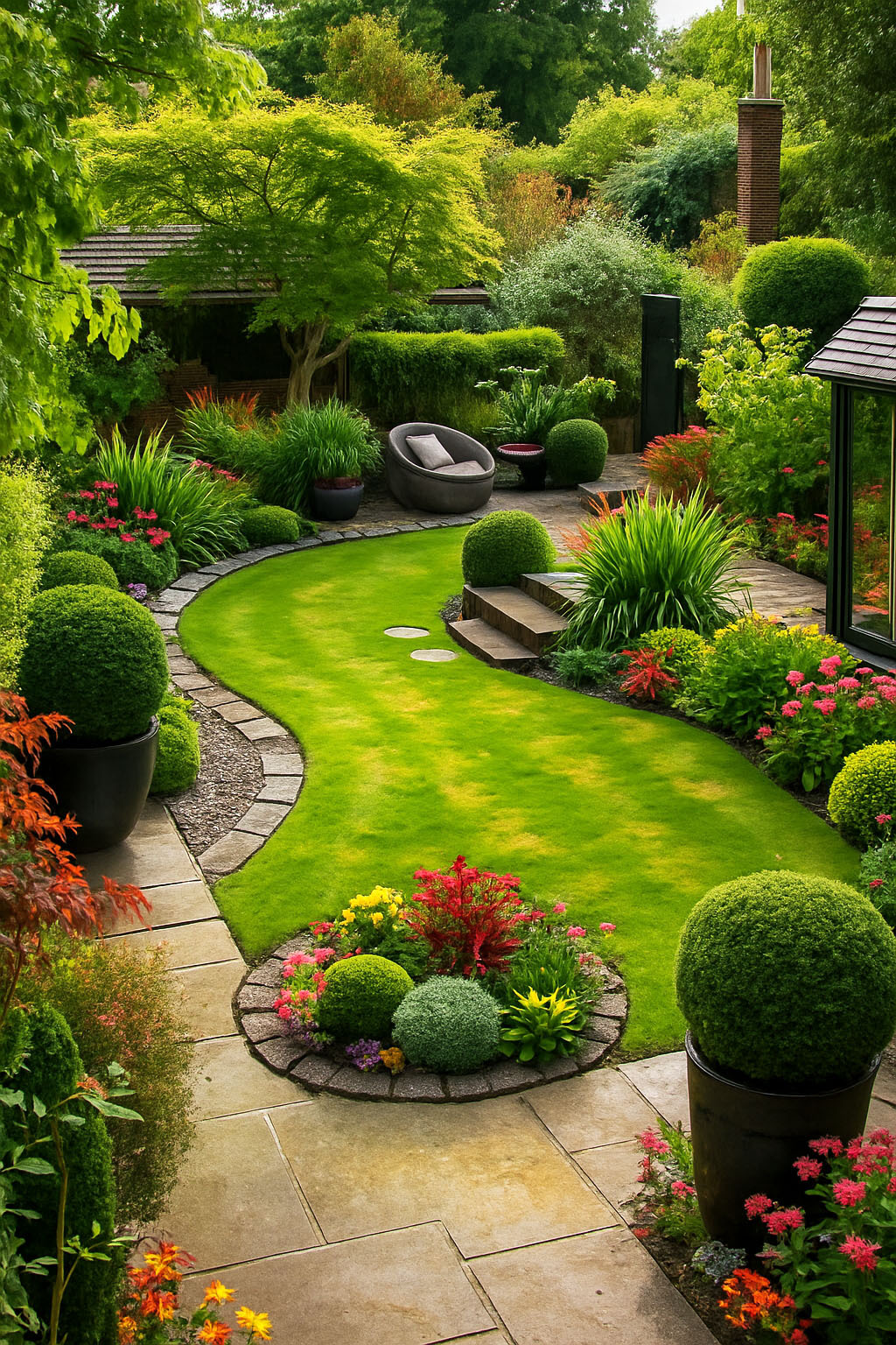 lush garden