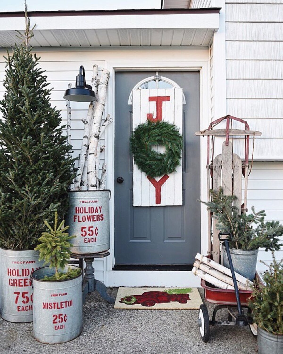 christmas door decorations for a festive welcome 14