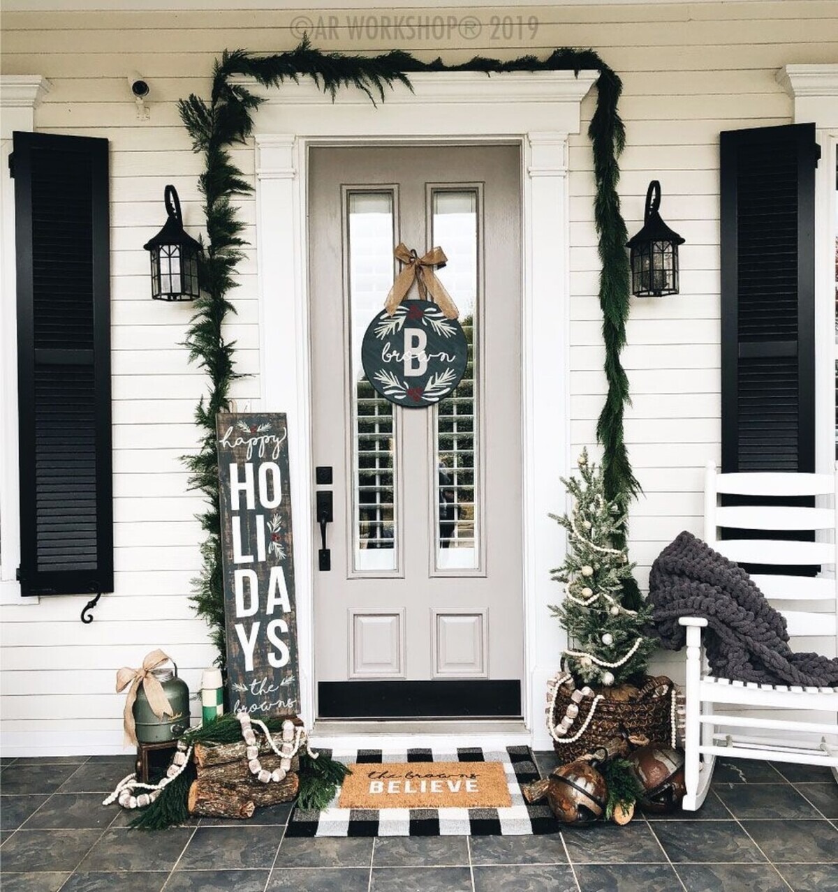 christmas door decorations for a festive welcome 23