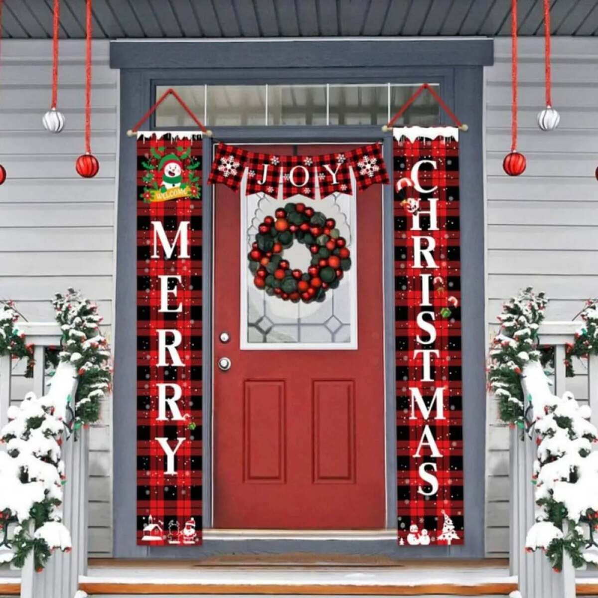 christmas door decorations for a festive welcome 26