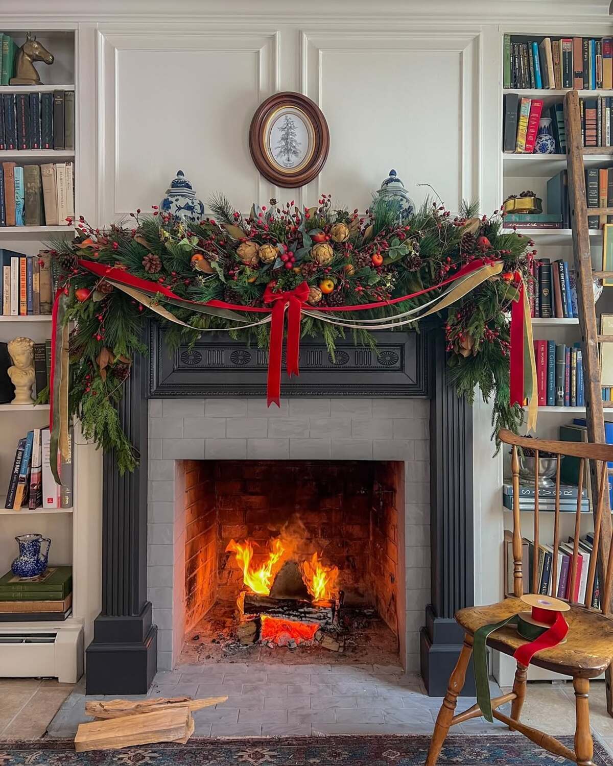 christmas mantle decor ideas 1