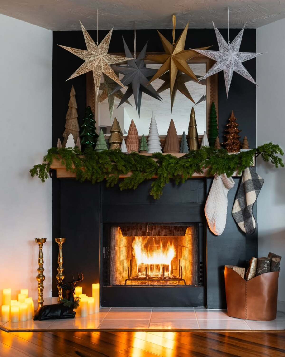 christmas mantle decor ideas 22