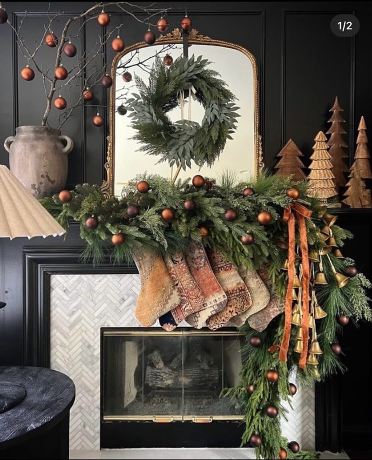 christmas mantle decor ideas 25