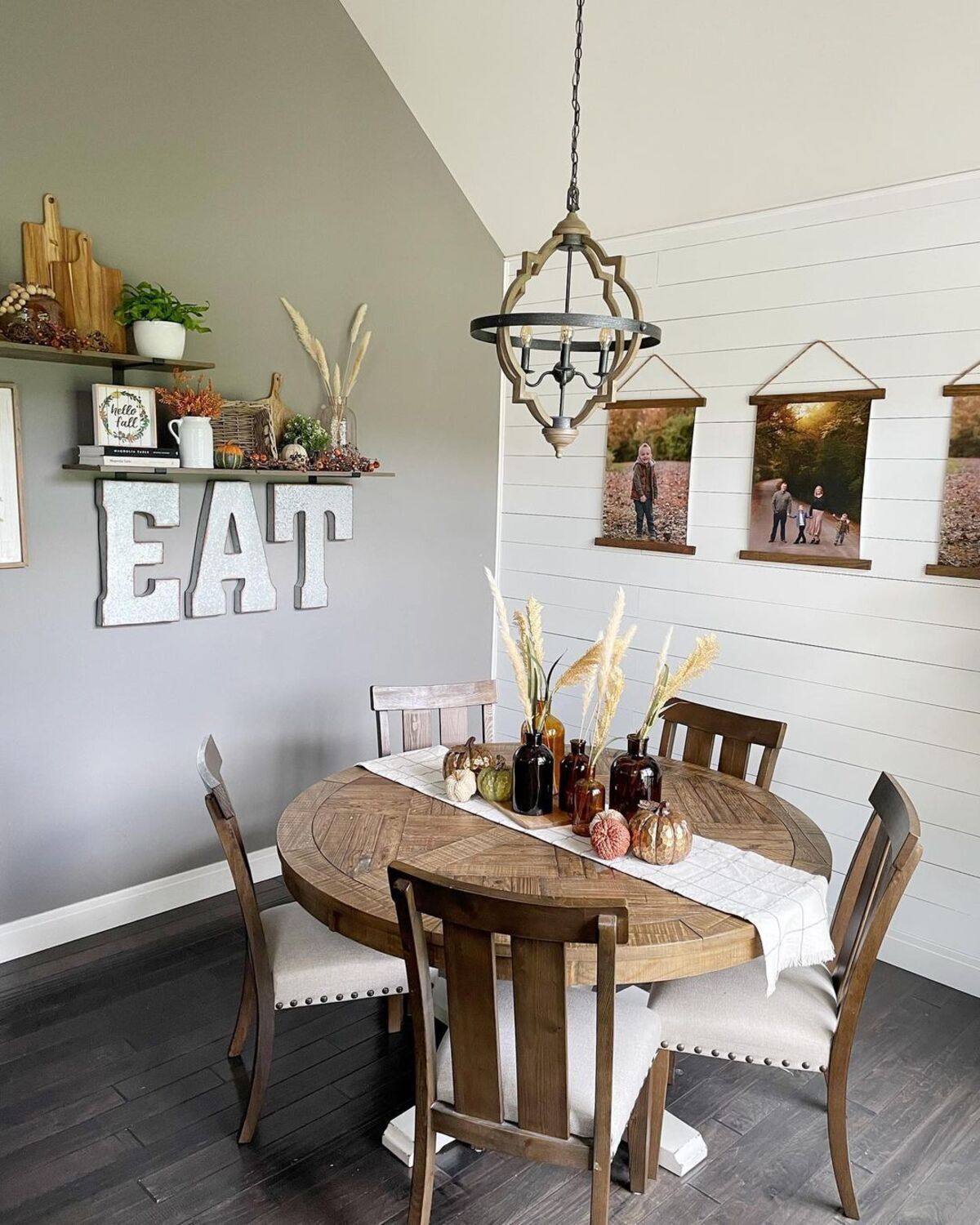 cozy farmhouse fall dining table decor 11