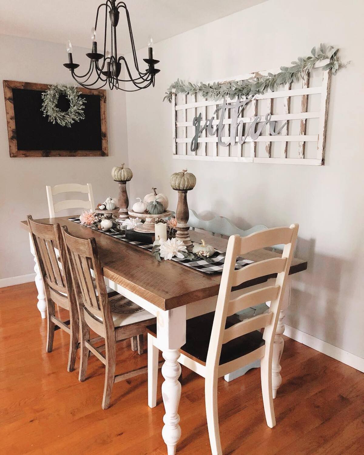 cozy farmhouse fall dining table decor 21