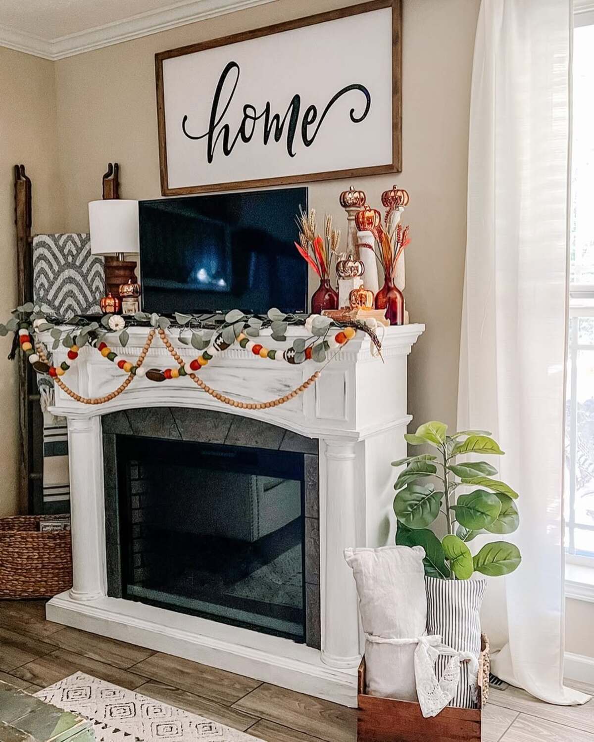 fall mantle decor ideas for fireplaces with tvs above 8