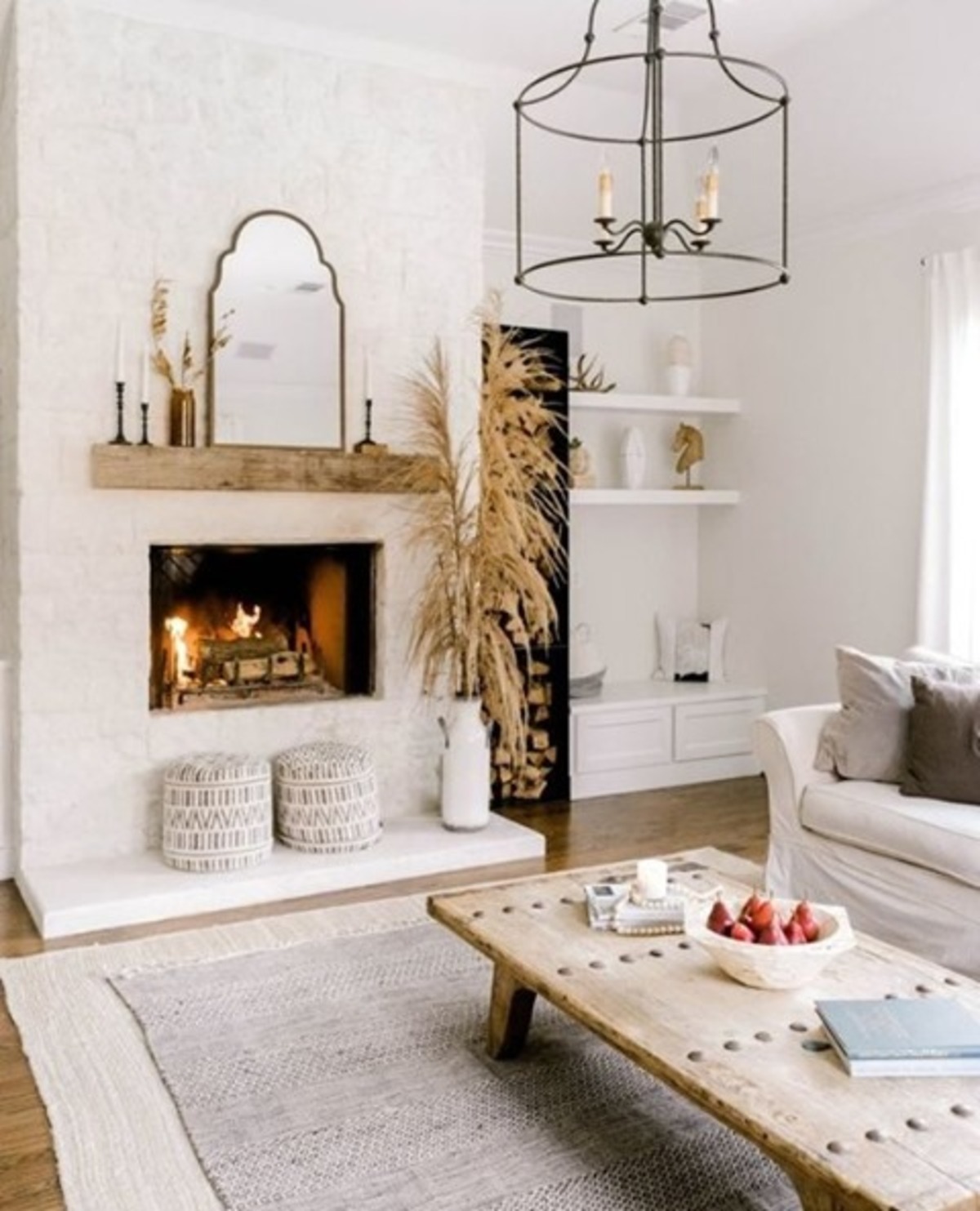 rustic fall mantle decor ideas for fireplace 18