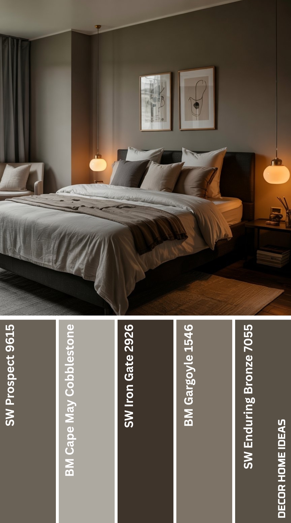 20 Moody Bedroom Color Palettes That Set the Perfect Nighttime Vibe 13