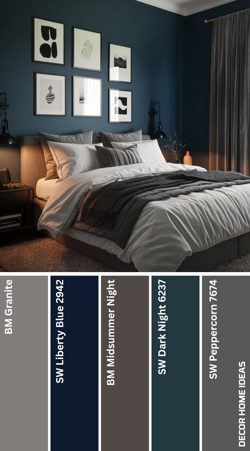 20 Moody Bedroom Color Palettes That Set the Perfect Nighttime Vibe 14