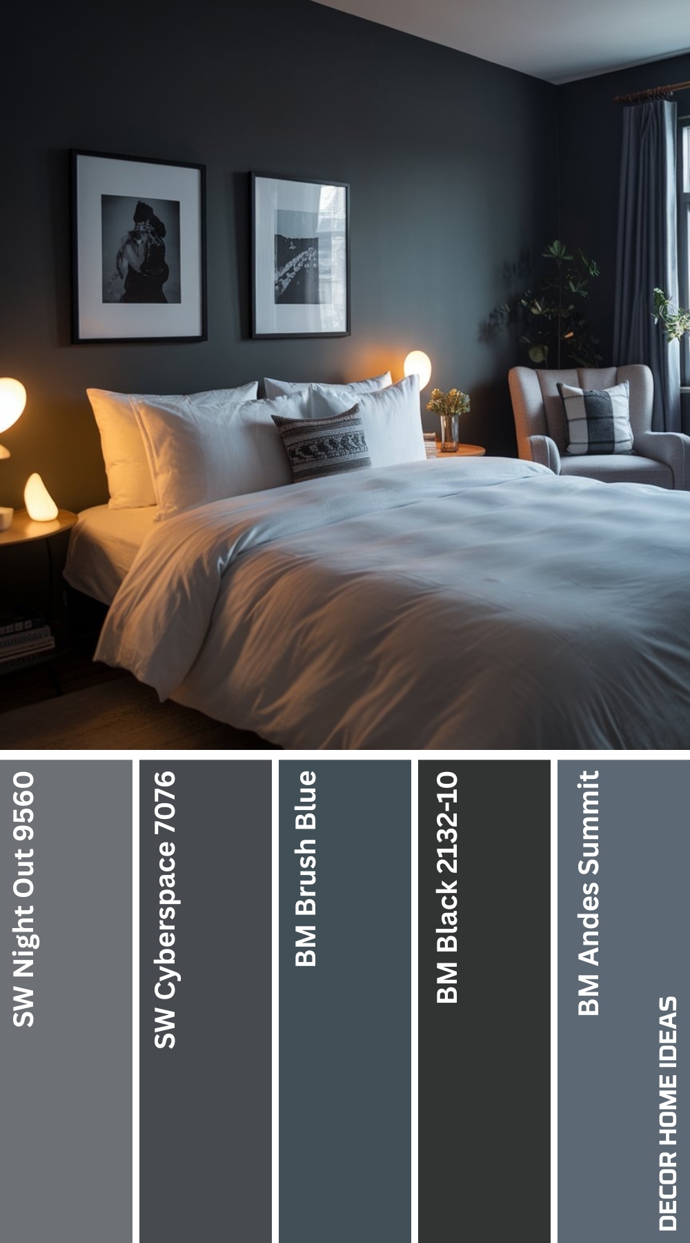20 Moody Bedroom Color Palettes That Set the Perfect Nighttime Vibe 17