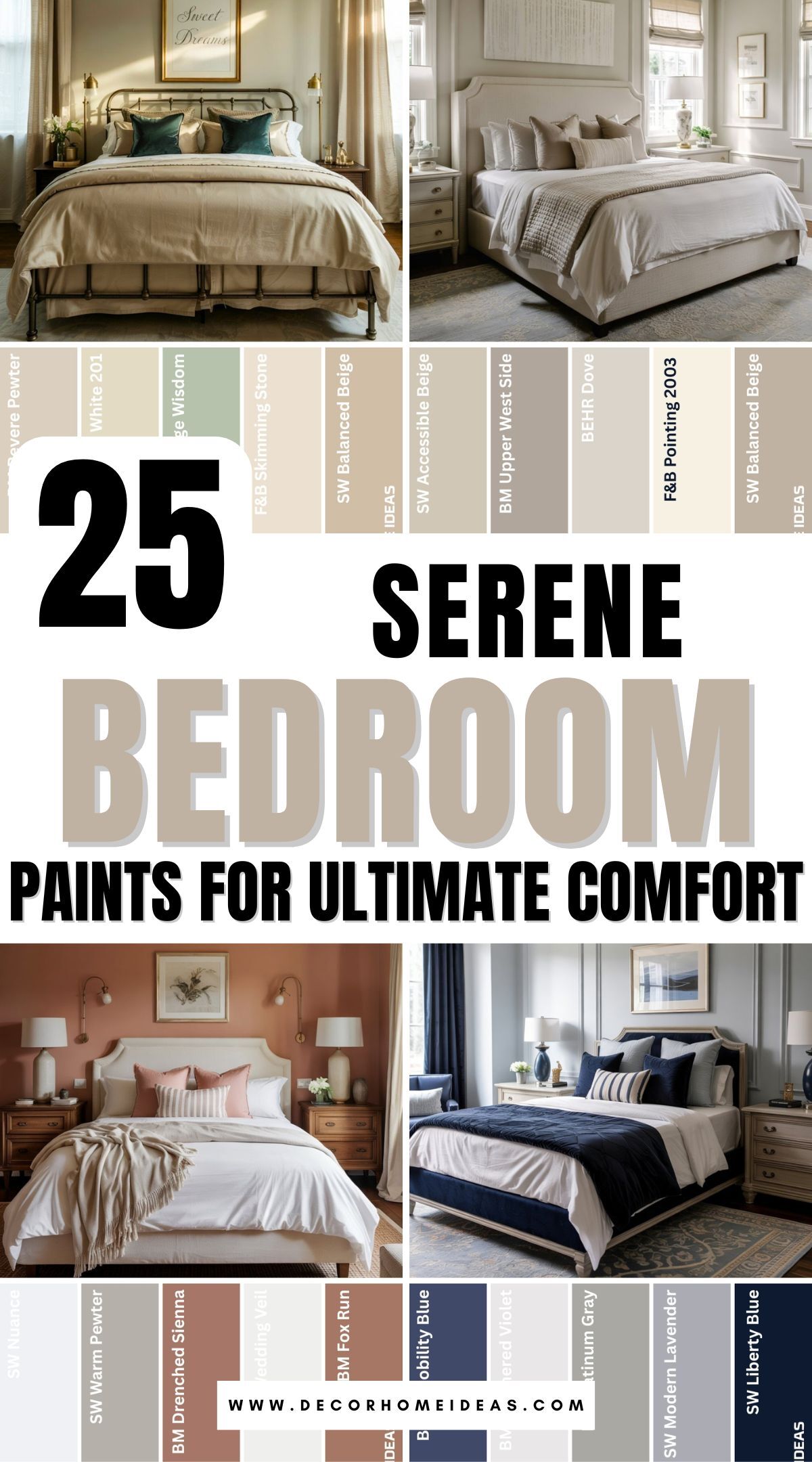 Cozy Bedroom Paint Combos 2