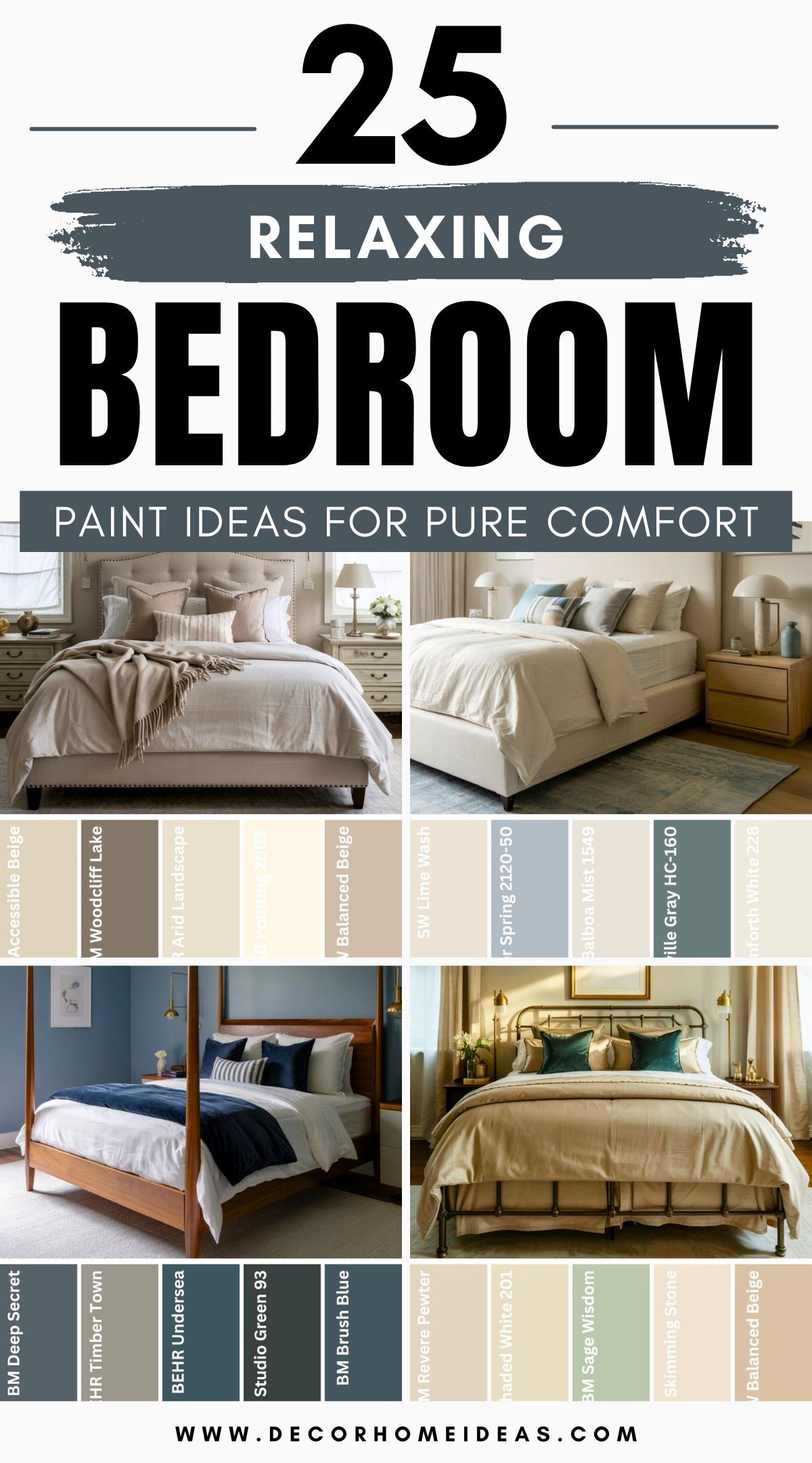 Cozy Bedroom Paint Combos 4