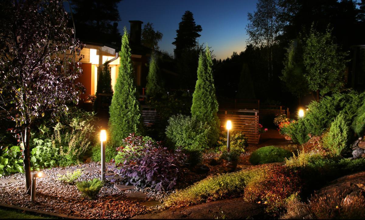 lighted garden