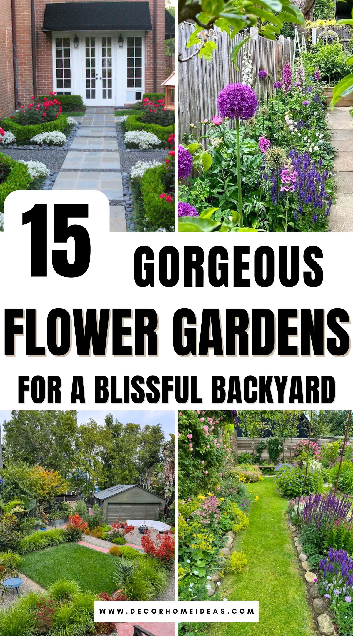 Discover 15 stunning backyard flower garden ideas that can turn your outdoor space into a vibrant paradise. From lush cottage blooms to sleek, modern designs, these gardens offer endless inspiration. Explore creative layouts, color combinations, and planting tips to bring your dream garden to life. 🌸🌿