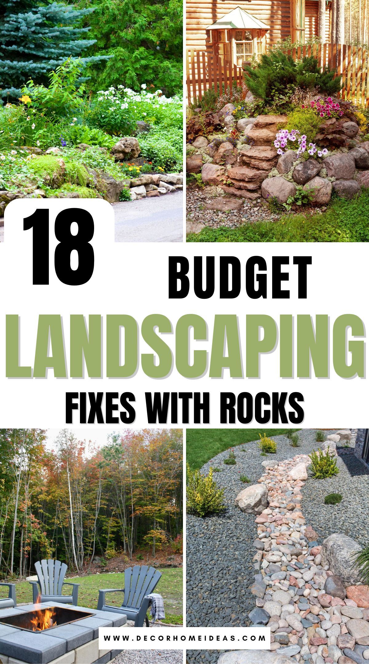 best cheap rock landscaping ideas 2