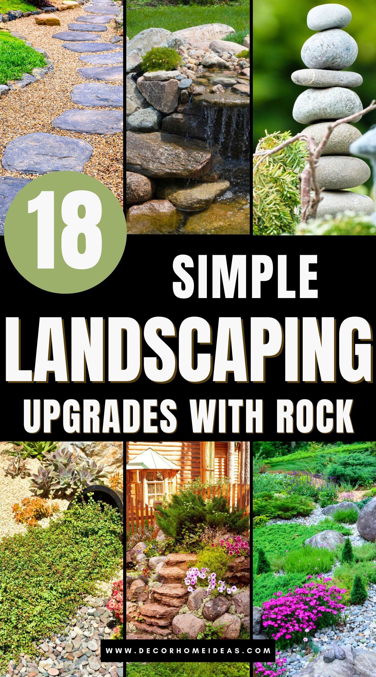 best cheap rock landscaping ideas 3