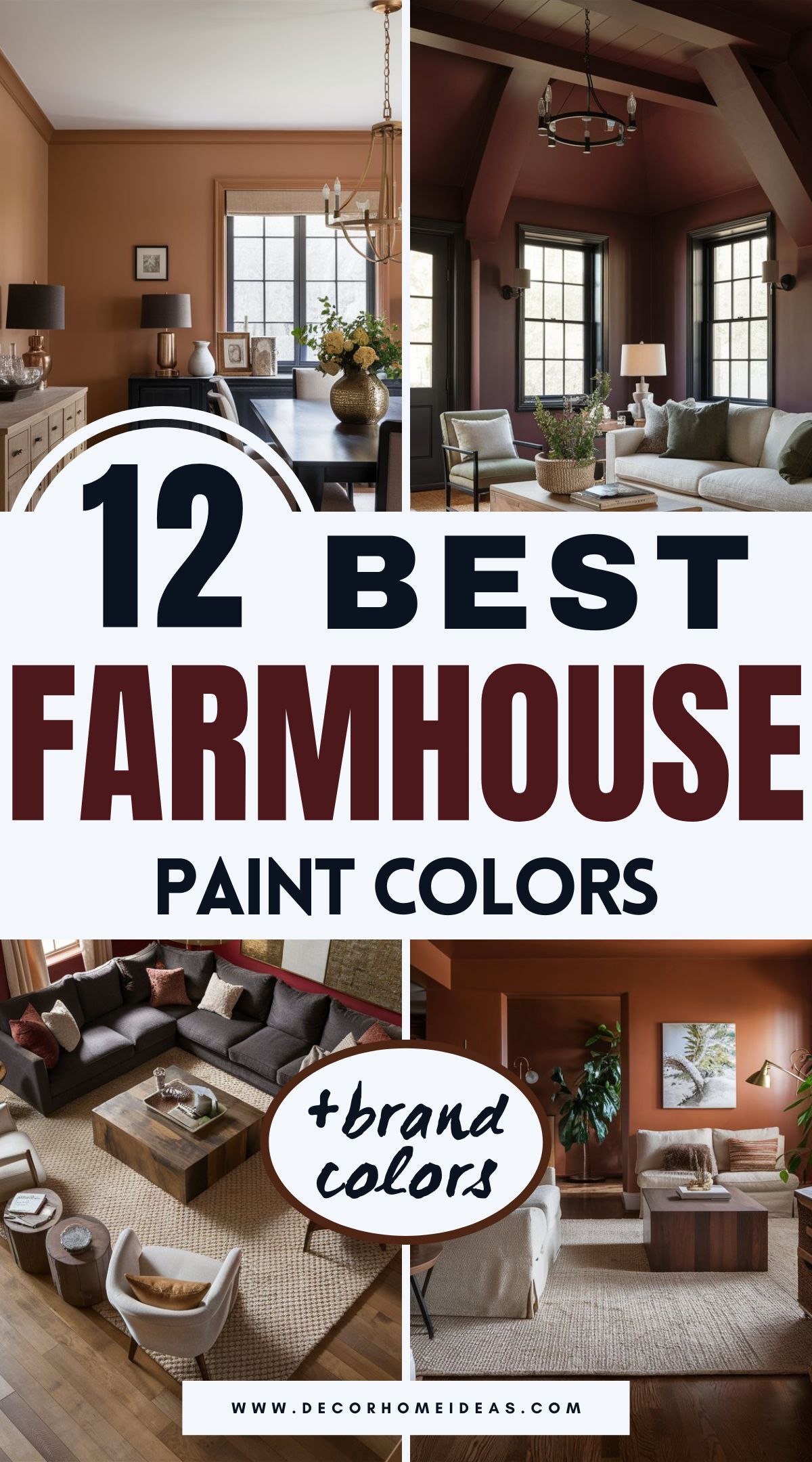 Discover 12 charming farmhouse paint colors from brands like Benjamin Moore, Sherwin-Williams, Behr, and Farrow & Ball. These inviting shades add a warm, rustic touch to any space. See which hues can bring cozy character to your home’s walls and details.