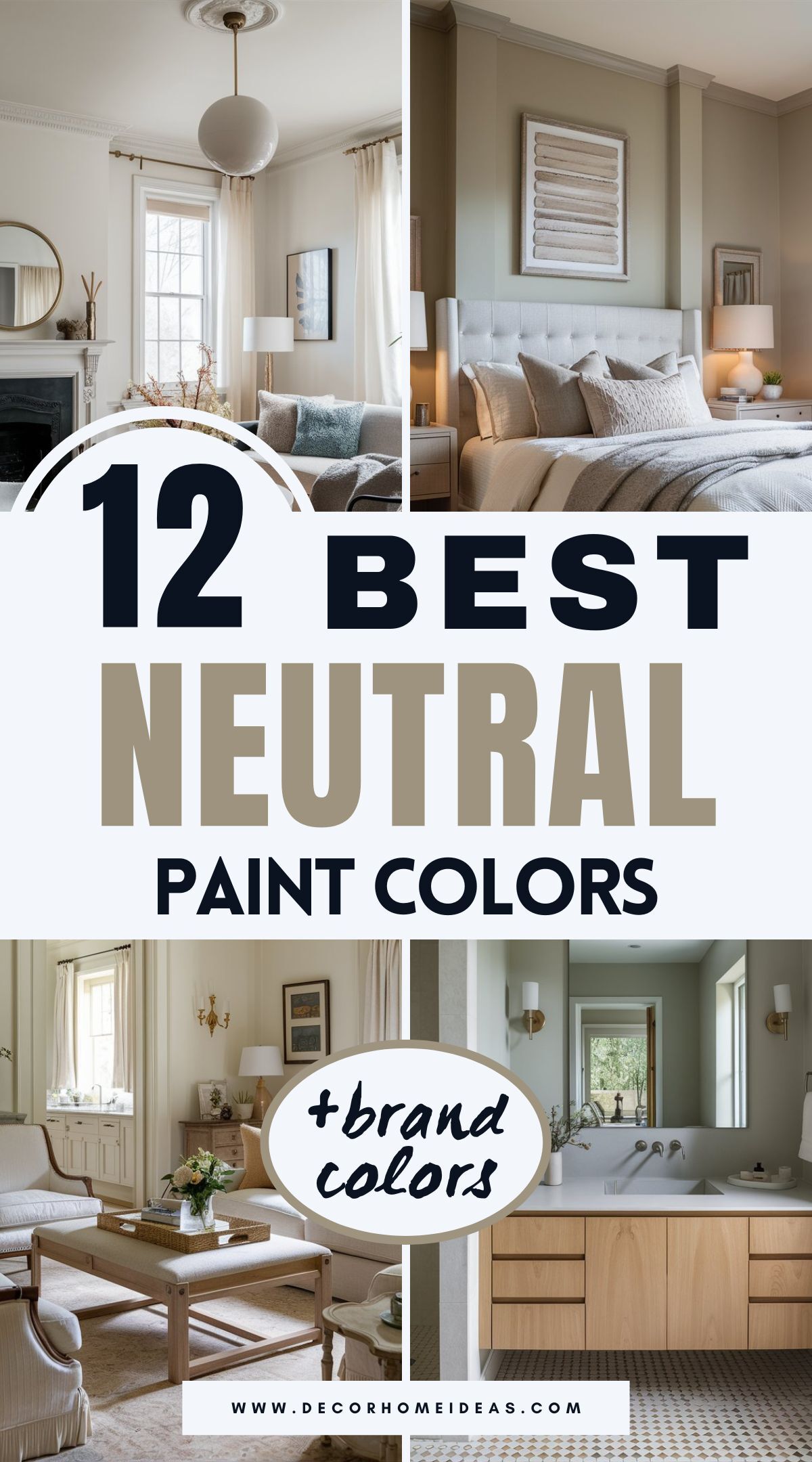 Explore 12 must-have neutral paint colors from top brands like Benjamin Moore, Sherwin-Williams, Behr, and Farrow & Ball. These shades strike the perfect balance between subtle and sophisticated, adding depth and warmth to any room. Which neutral will you choose for a timeless look?