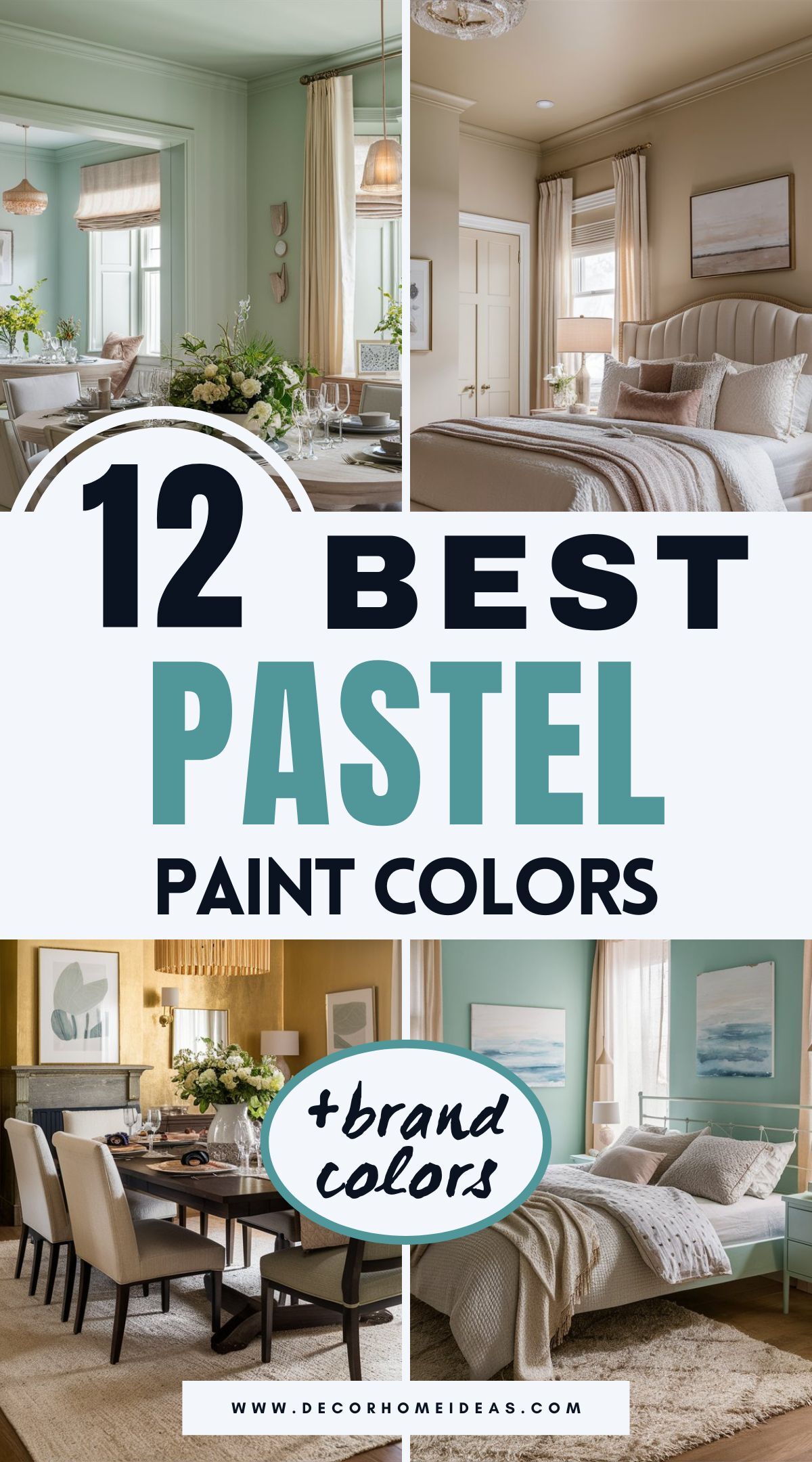 Create a calming and sophisticated atmosphere with these 12 dreamy pastel paint colors from top brands like Benjamin Moore, Sherwin-Williams, and Behr. Discover hues that add a gentle warmth to any space, perfect for creating serene bedrooms, airy living rooms, or welcoming entryways.