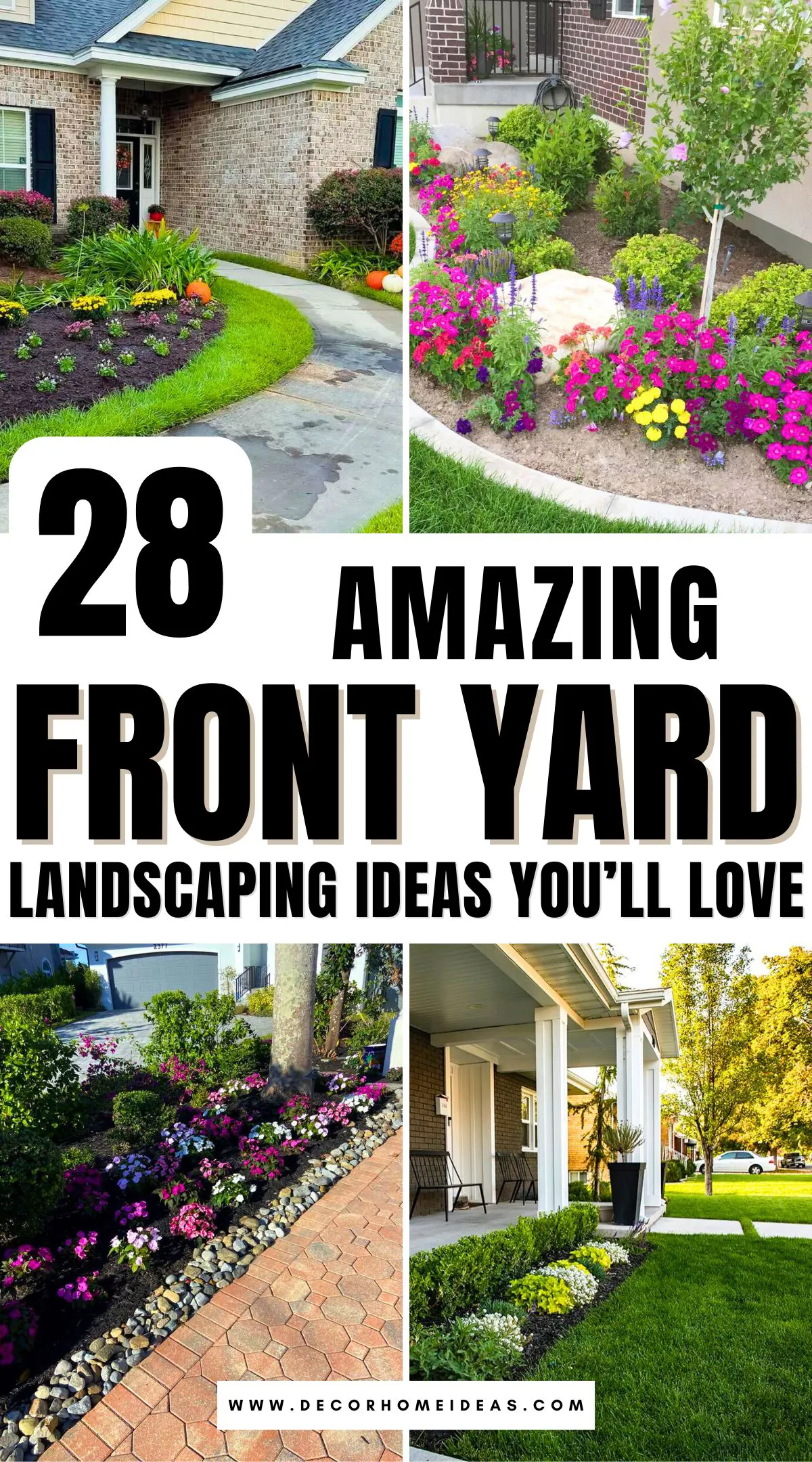 Looking to refresh your front yard? Discover 28 simple landscaping ideas that can boost your home's curb appeal without breaking the bank. From vibrant flower beds to low-maintenance shrubs and creative walkway designs, find inspiration to make your entryway more inviting.