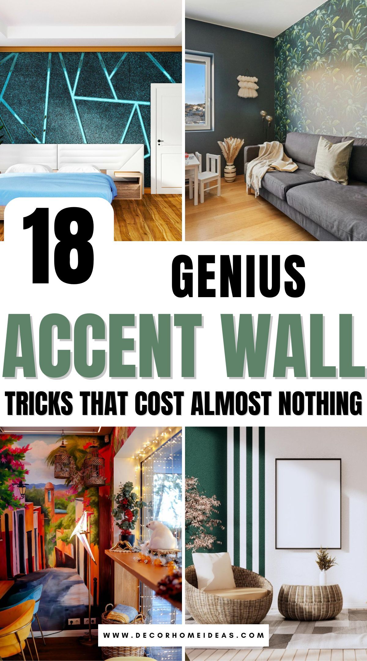 cheap accent wall ideas 2