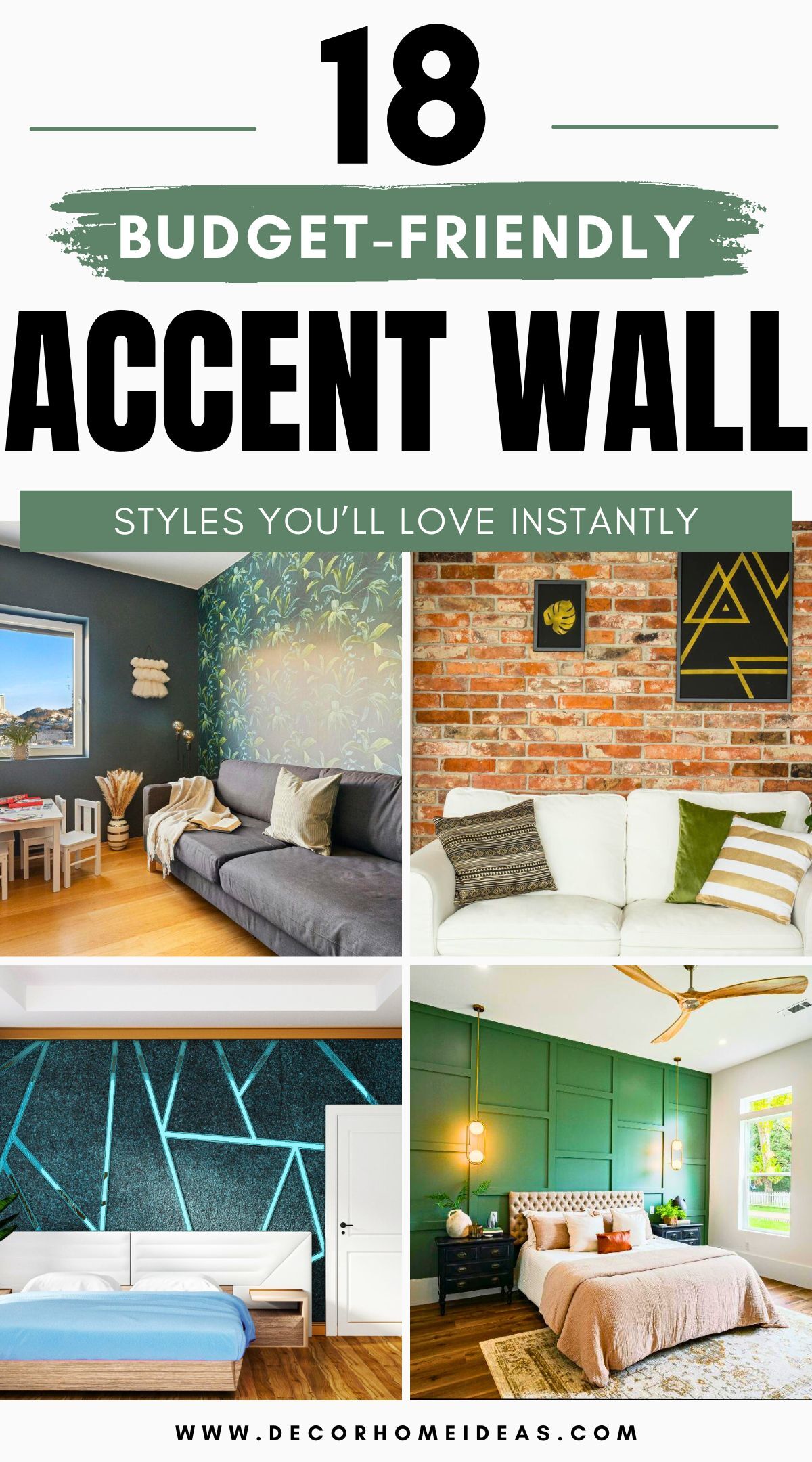 cheap accent wall ideas 4