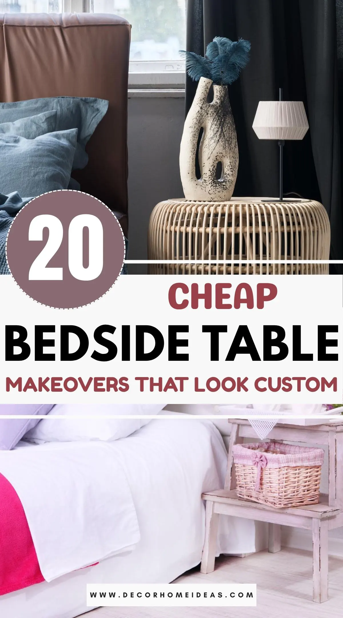 Transform your space with these chic bedside table ideas that scream high-end without the price tag! Whether you’re into minimal, rustic, or glam styles, these looks deliver personality and polish. Perfect for budget decorators who want that designer feel. See how a few easy changes can create a completely custom look you'll adore.