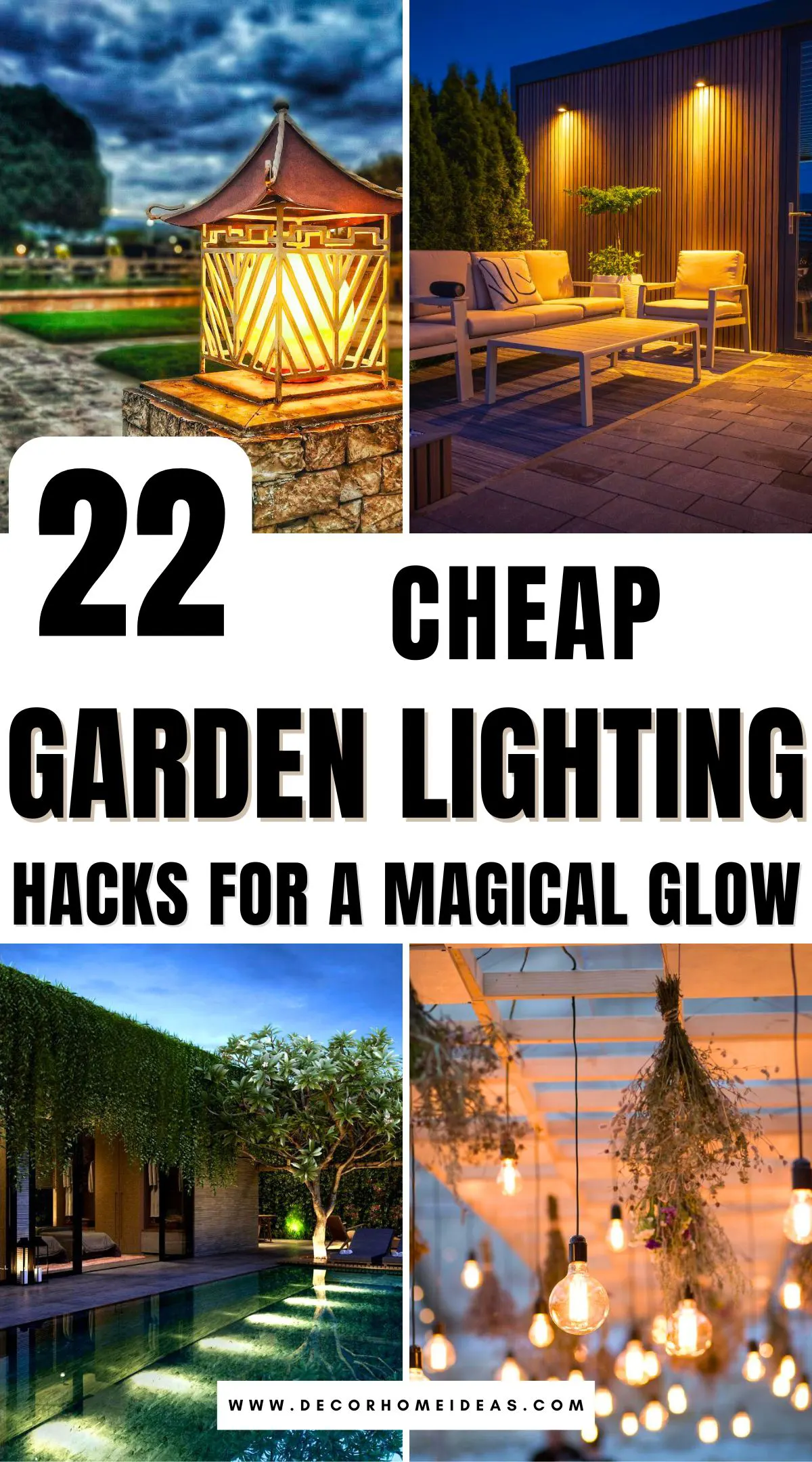 Make your garden sparkle without breaking the bank! Discover 22 affordable garden lighting hacks that add a warm, enchanting glow to your outdoor space, perfect for evening gatherings or peaceful nights.