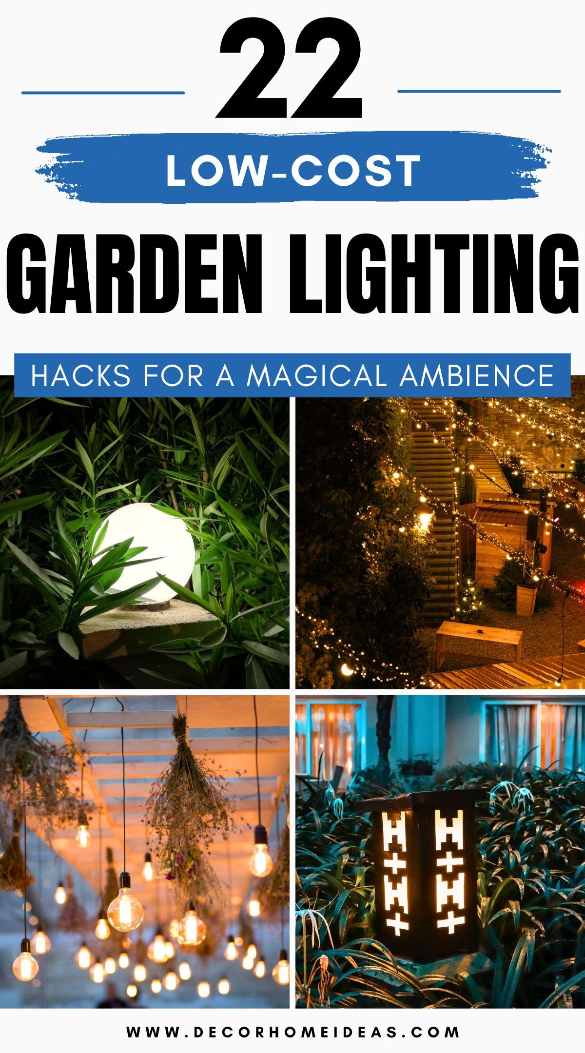 cheap garden lighting hacks 4