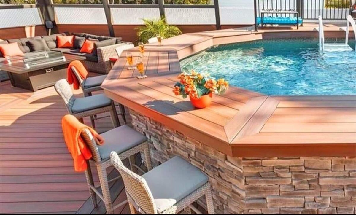 pool deck and bar ideas