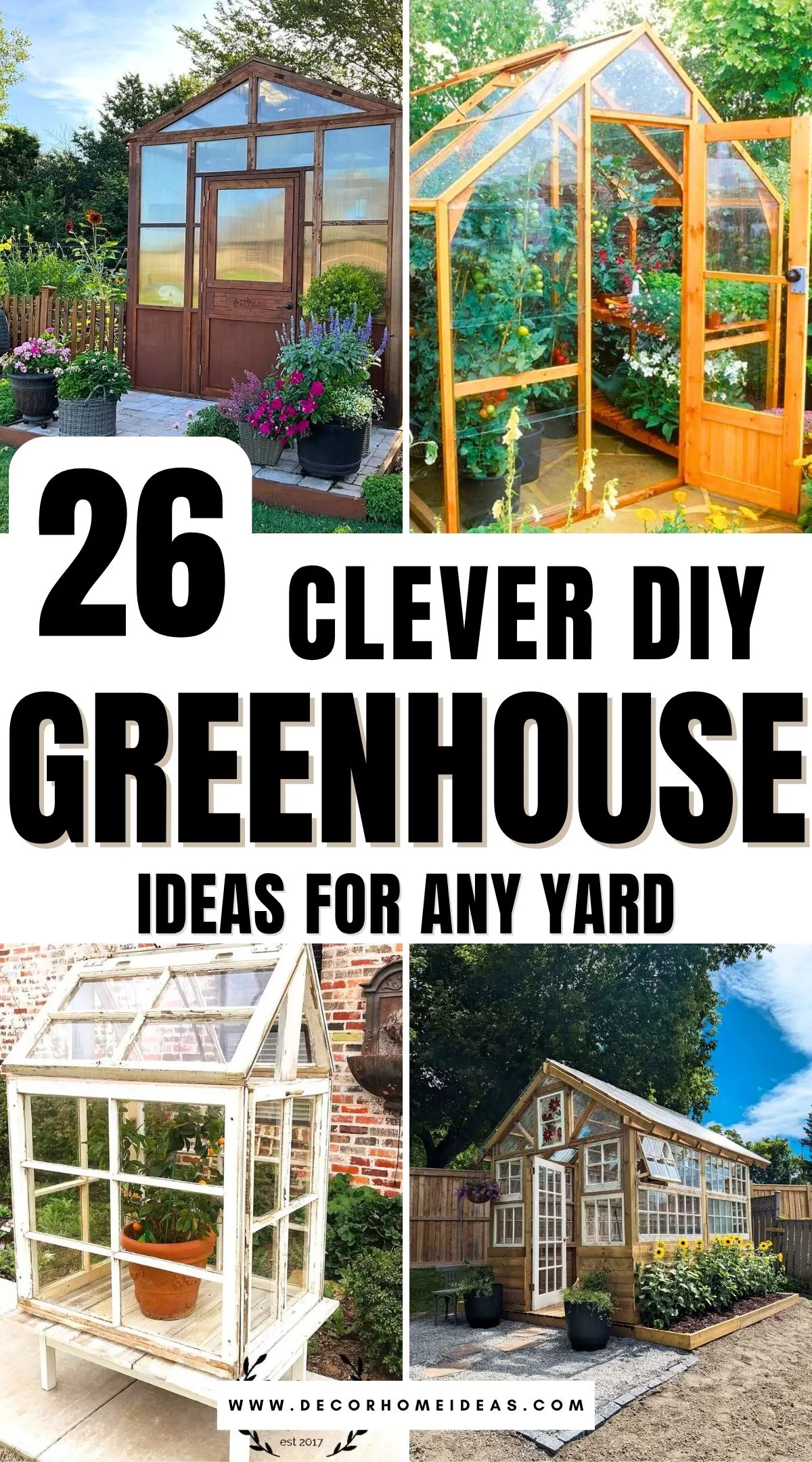 Discover 26 budget-friendly and simple DIY greenhouse ideas perfect for backyards of any size. From repurposed windows to compact PVC frames, these creative designs make year-round gardening possible—find out which setup could work best for your space and climate.
