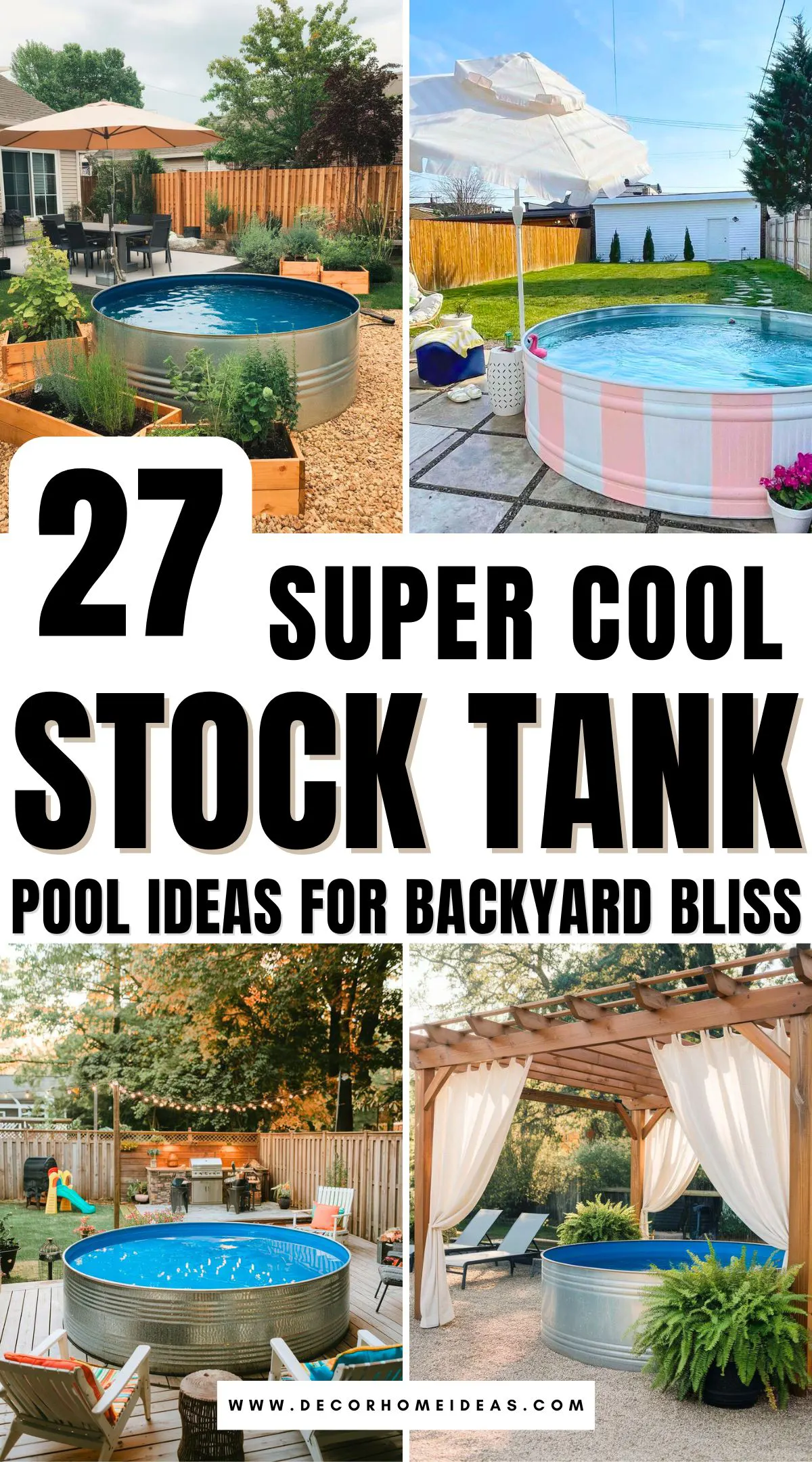 Turn your outdoor space into a refreshing oasis with 27 cool stock tank pool ideas. These creative setups are stylish, space-savvy, and budget-friendly. Whether you're aiming for a rustic look or a tropical retreat, these pools are perfect for lazy summer days and weekend fun. Dive into your dream backyard today!
