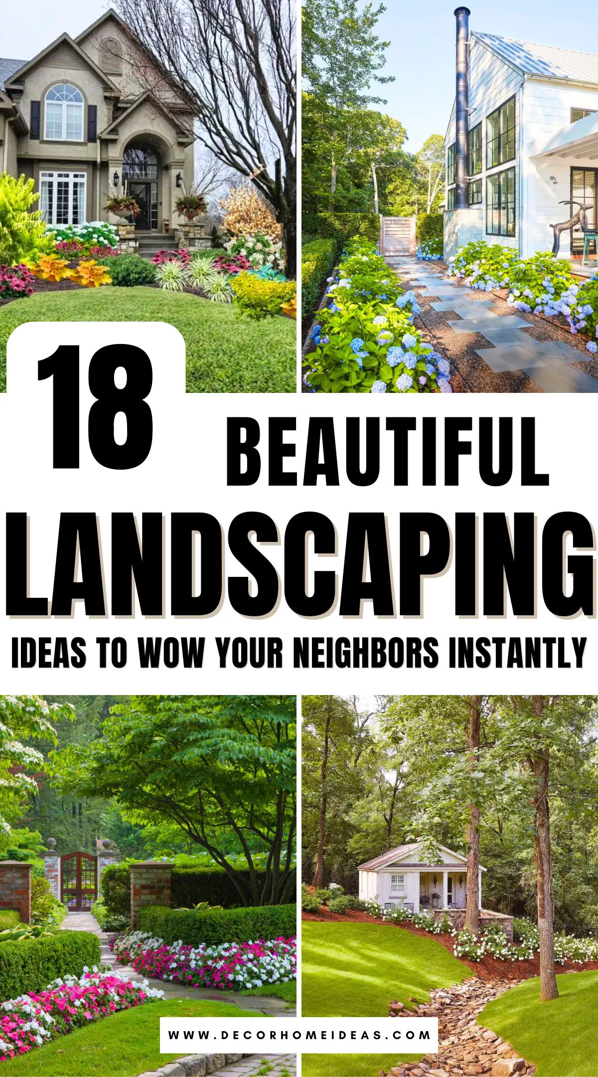 Discover 18 beautiful landscaping ideas that can refresh your front yard with charm and curb appeal. From creative plant arrangements to unique pathway designs, these ideas offer inspiring ways to make your entrance stand out—see which ones could suit your space best.