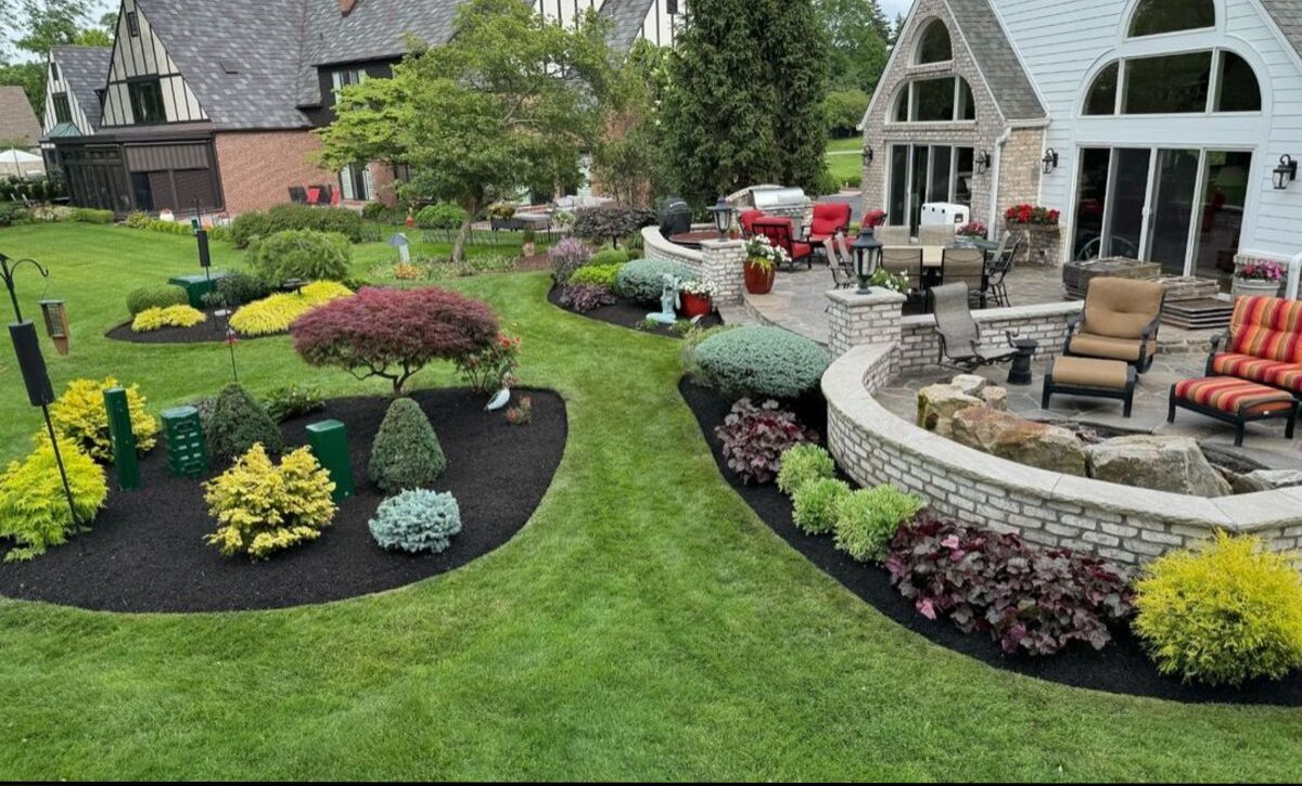 great landscaping front yard