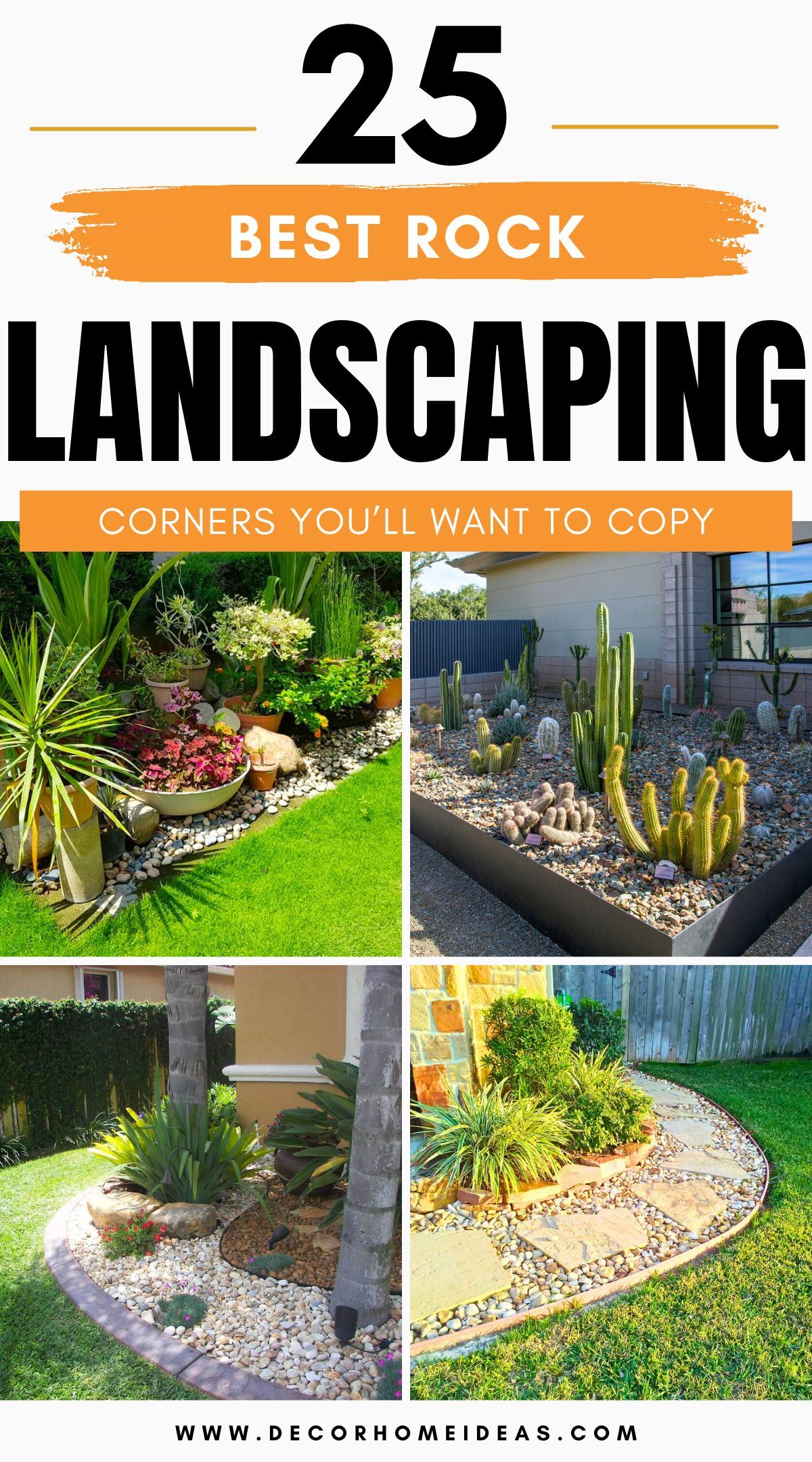 rock landscaping for corners 3
