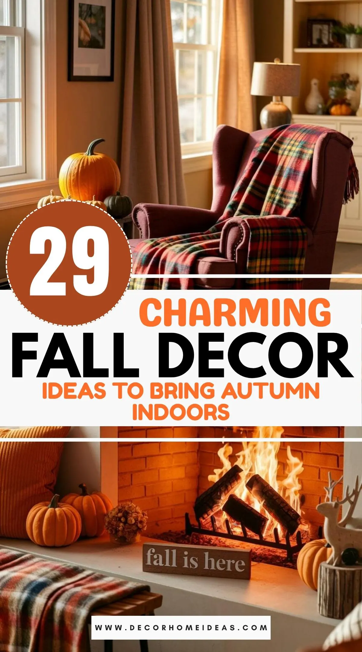 Discover 29 cozy fall decor ideas that will instantly warm up every corner of your home. From soft throws to glowing lanterns, these creative tips make any space feel snug and inviting. Get ready to embrace the best of autumn without leaving your living room.

