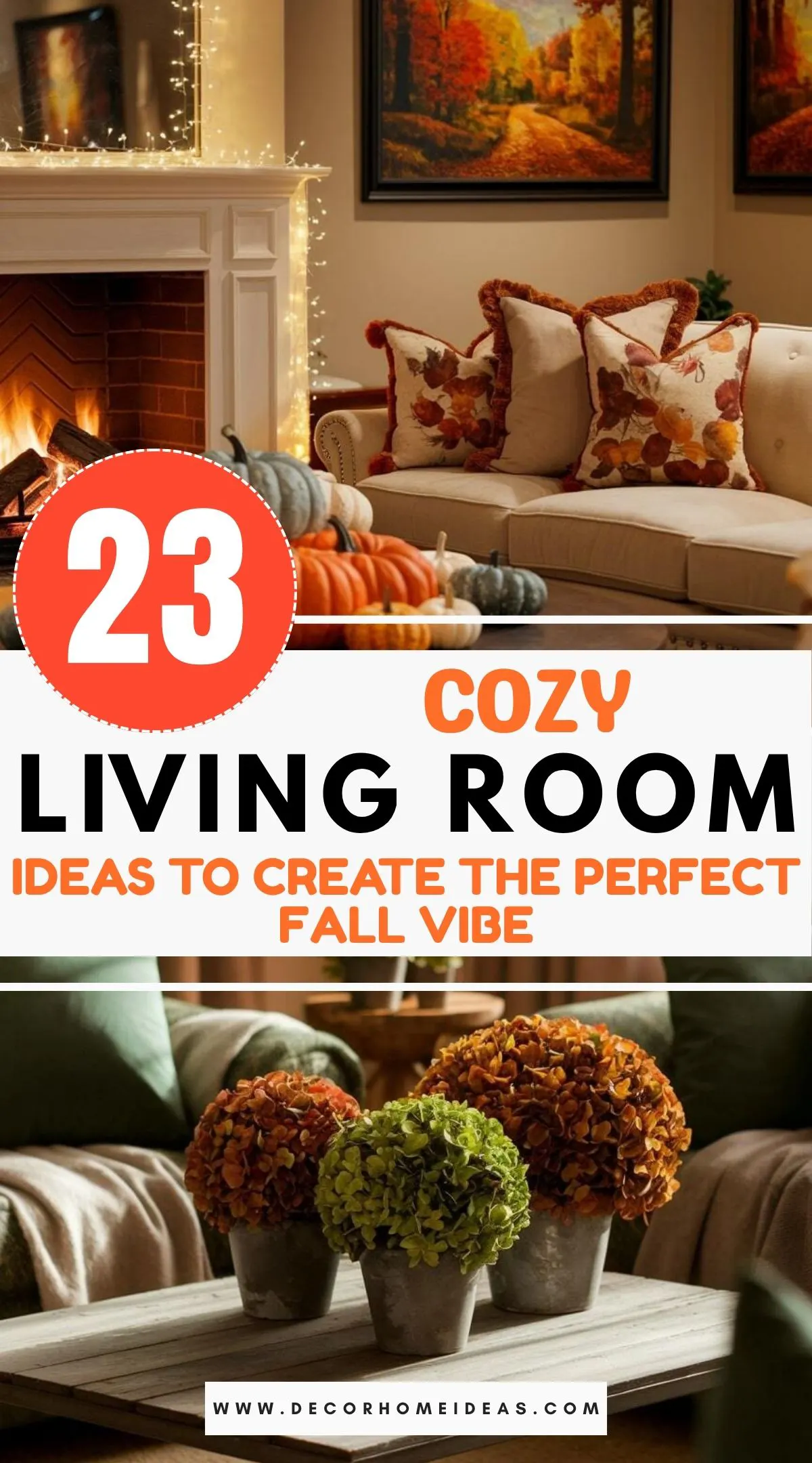 Looking to refresh your space this autumn? These 23 fall living room decor ideas are full of cozy touches, warm tones, and seasonal charm that make your home irresistibly inviting. From rustic accents to soft textures, you’ll find inspiration to create a space that’s perfect for relaxing, hosting, and soaking in those crisp fall vibes.
