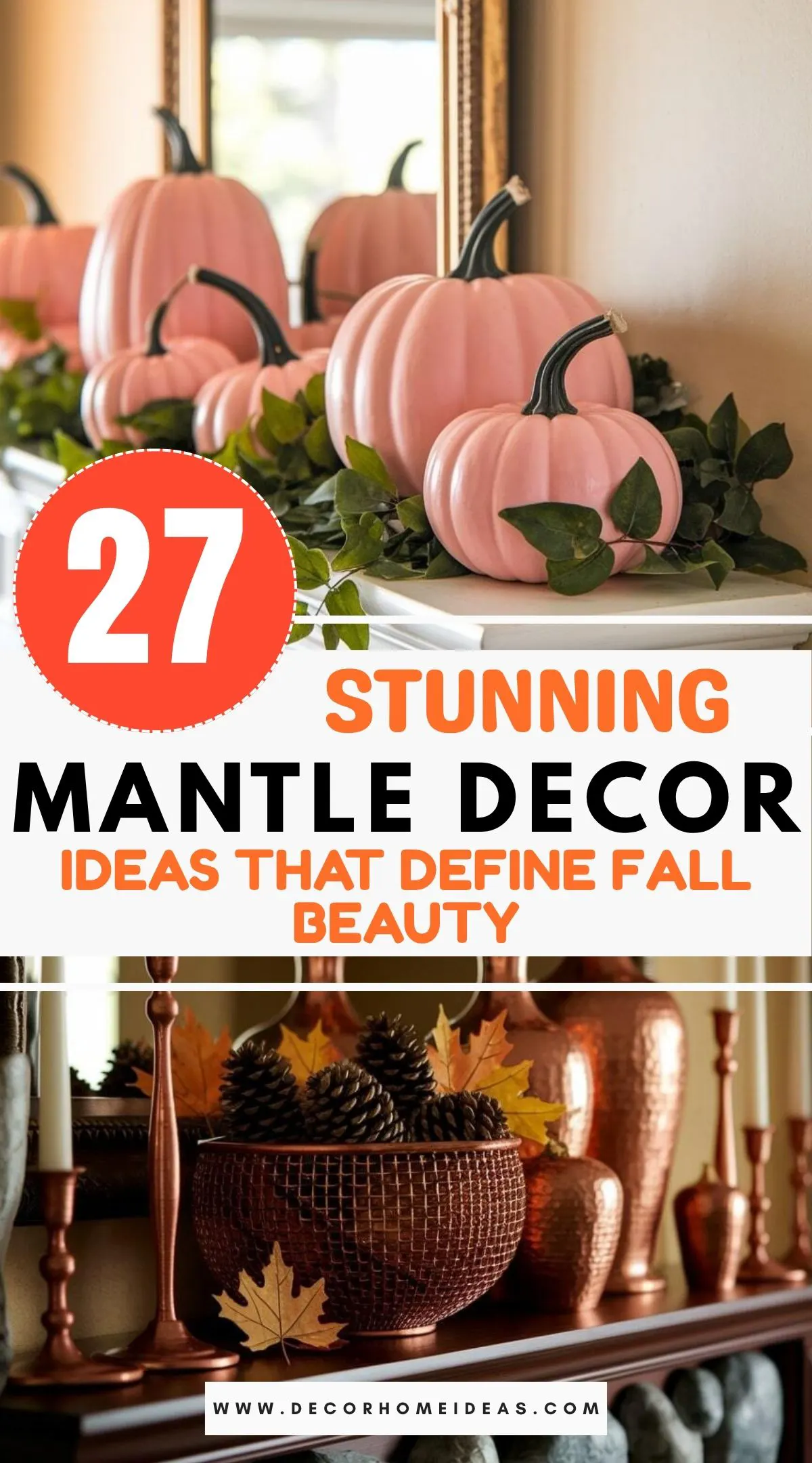 Celebrate fall in full style with these 27 stunning mantle decor ideas that capture the season's warmth and charm. From golden leaves to elegant candle arrangements, each look is designed to wow. Perfect for creating a gorgeous seasonal focal point that feels festive, cozy, and picture-perfect all autumn long.