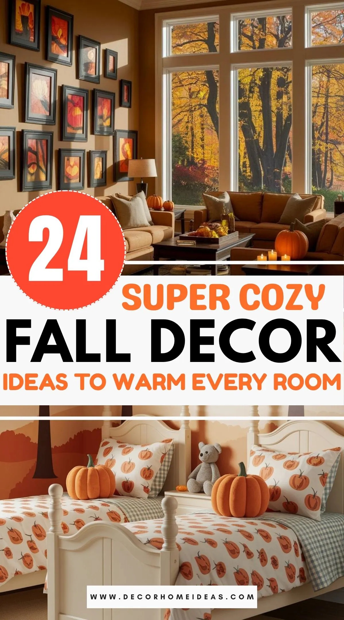 Ready to make your whole home feel like fall? These 24 cozy decor ideas add warmth and charm to every room. From textured throws to earthy tones and glowing lights, you’ll love how each space feels inviting and autumn-ready without a major makeover.