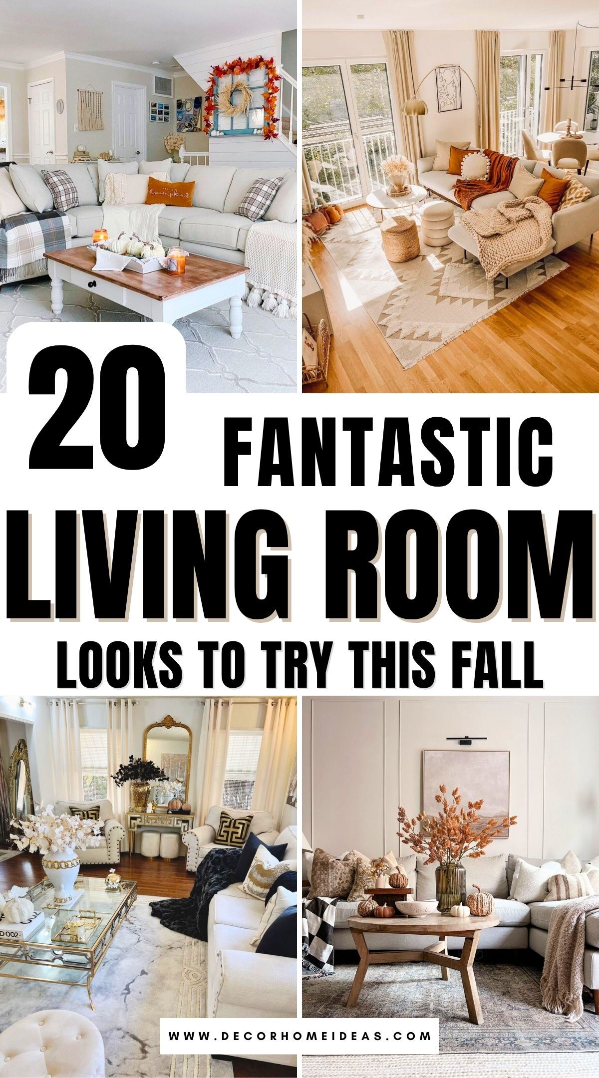 cozy fall living room decor ideas 2