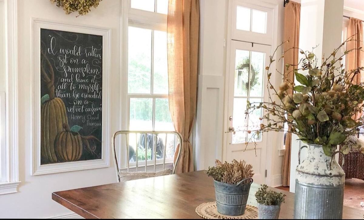 fall chalkboard ideas home
