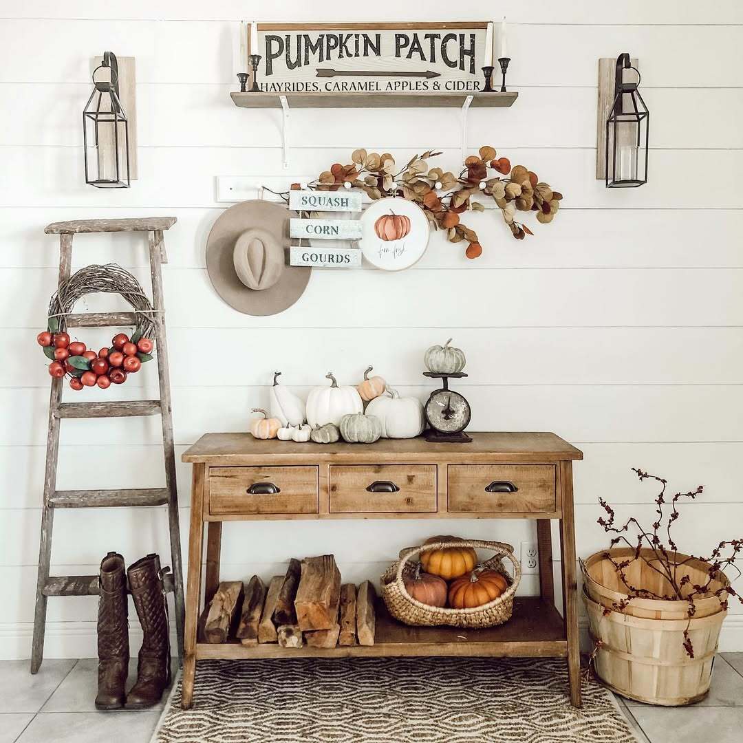 fall entryway decor 1
