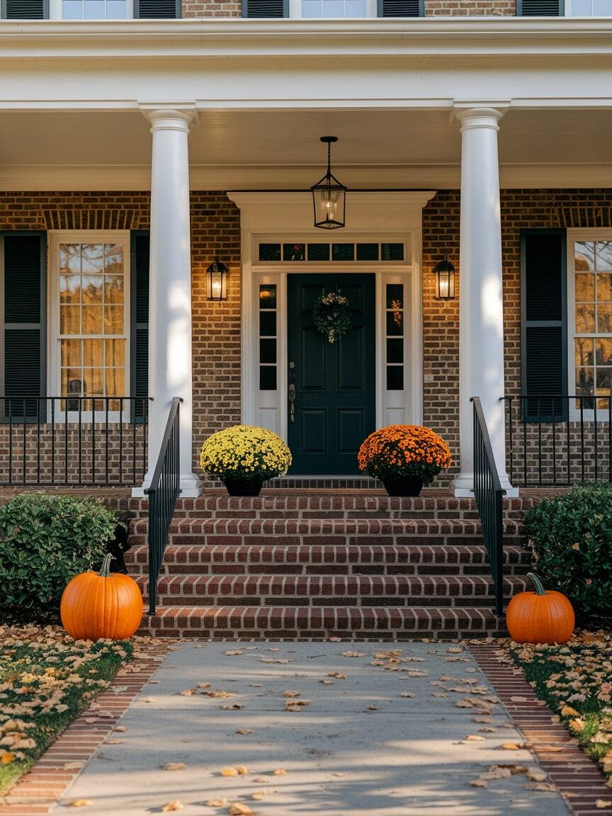 fall front porch decor 14