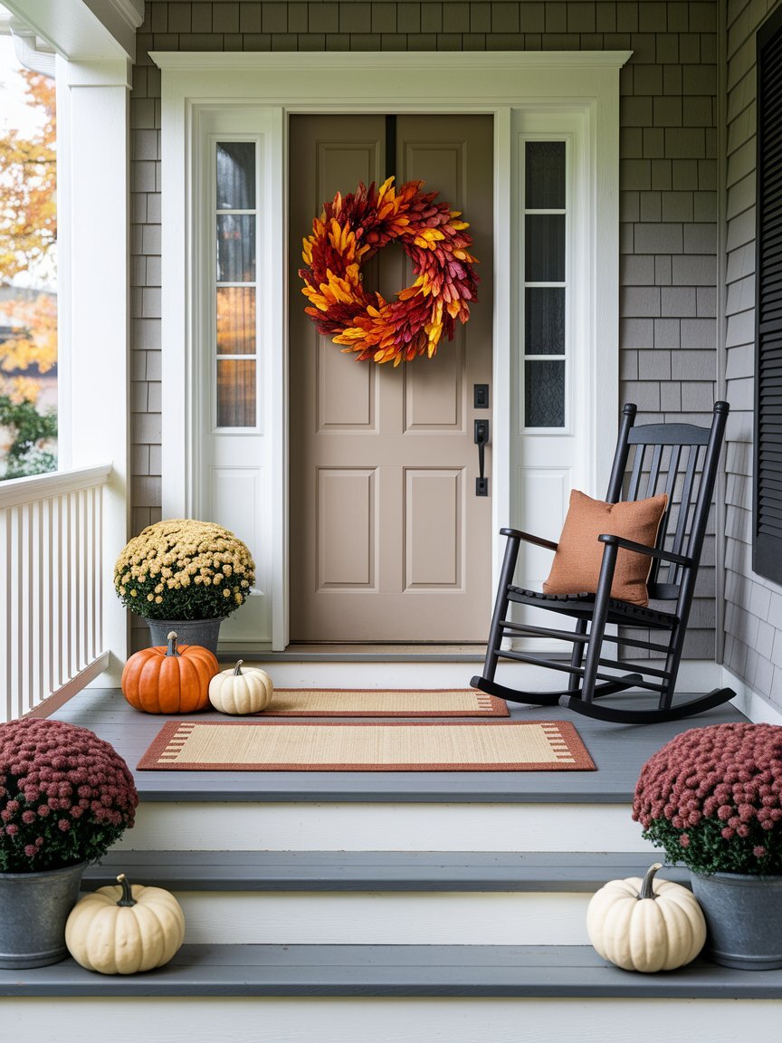 fall front porch decor 6