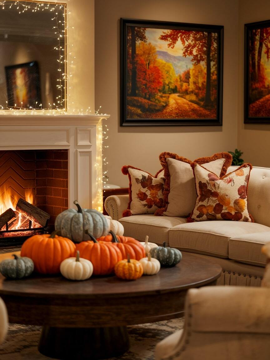 fall living room decor 23