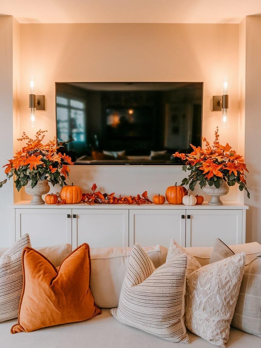 fall tv decor 15