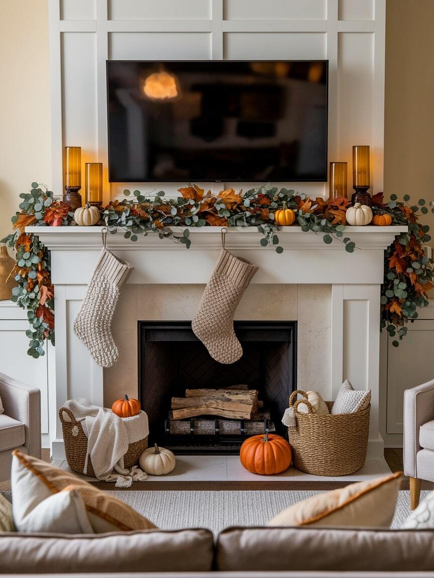 fall tv decor 25